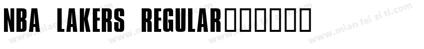 NBA Lakers Regular字体转换